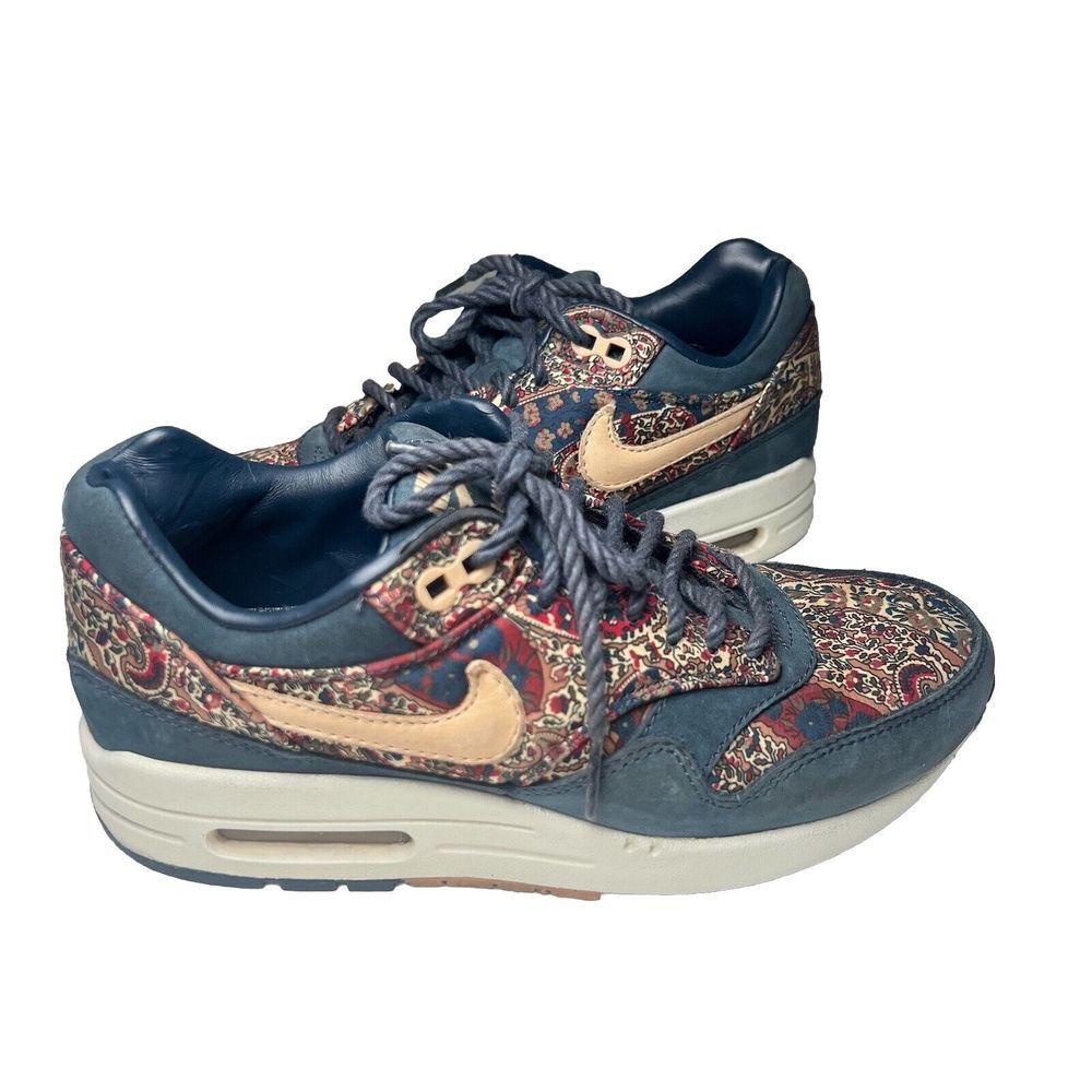 DS NIKE 2013 AIR MAX 1 LIBERTY‎ OF LONDON QS 540855 402 NAVY VAPORMAX 90  Sz 5.5